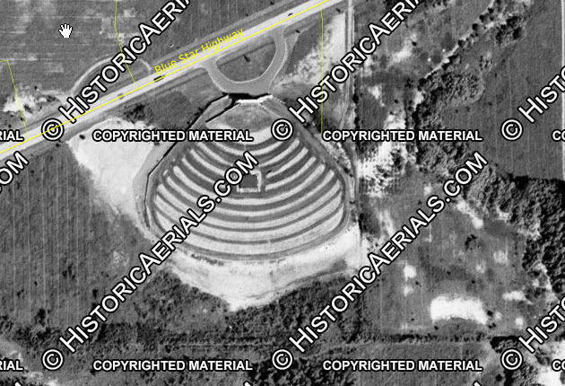 Starlight Drive-In Theatre - Old Aerial (newer photo)